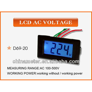 D69-20 LCD AC Voltage Panel Meter